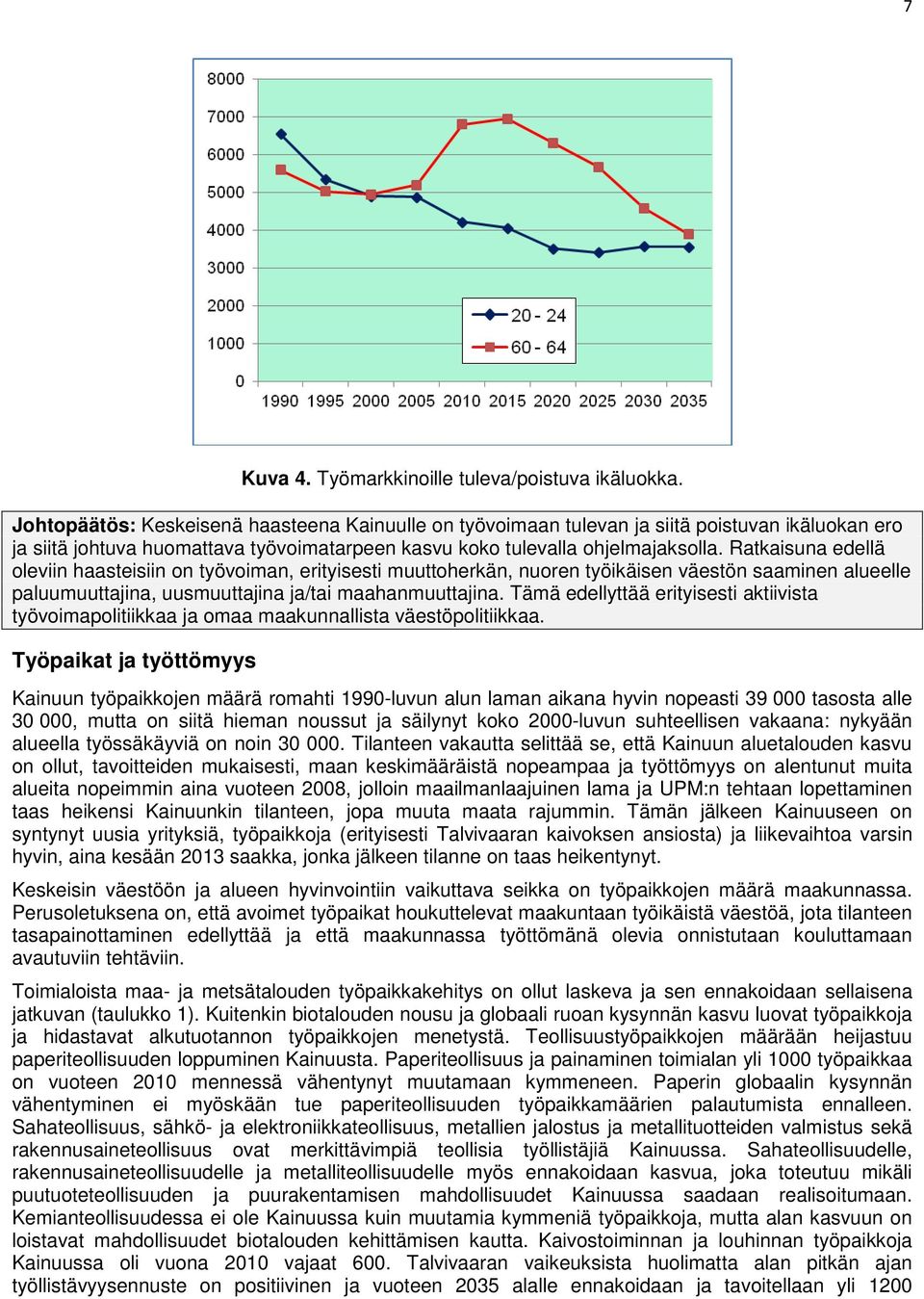 Ratkaisuna edellä oleviin haasteisiin on työvoiman, erityisesti muuttoherkän, nuoren työikäisen väestön saaminen alueelle paluumuuttajina, uusmuuttajina ja/tai maahanmuuttajina.