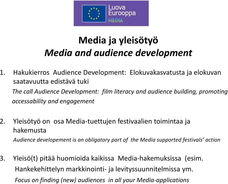 building, promoting accessability and engagement 2.