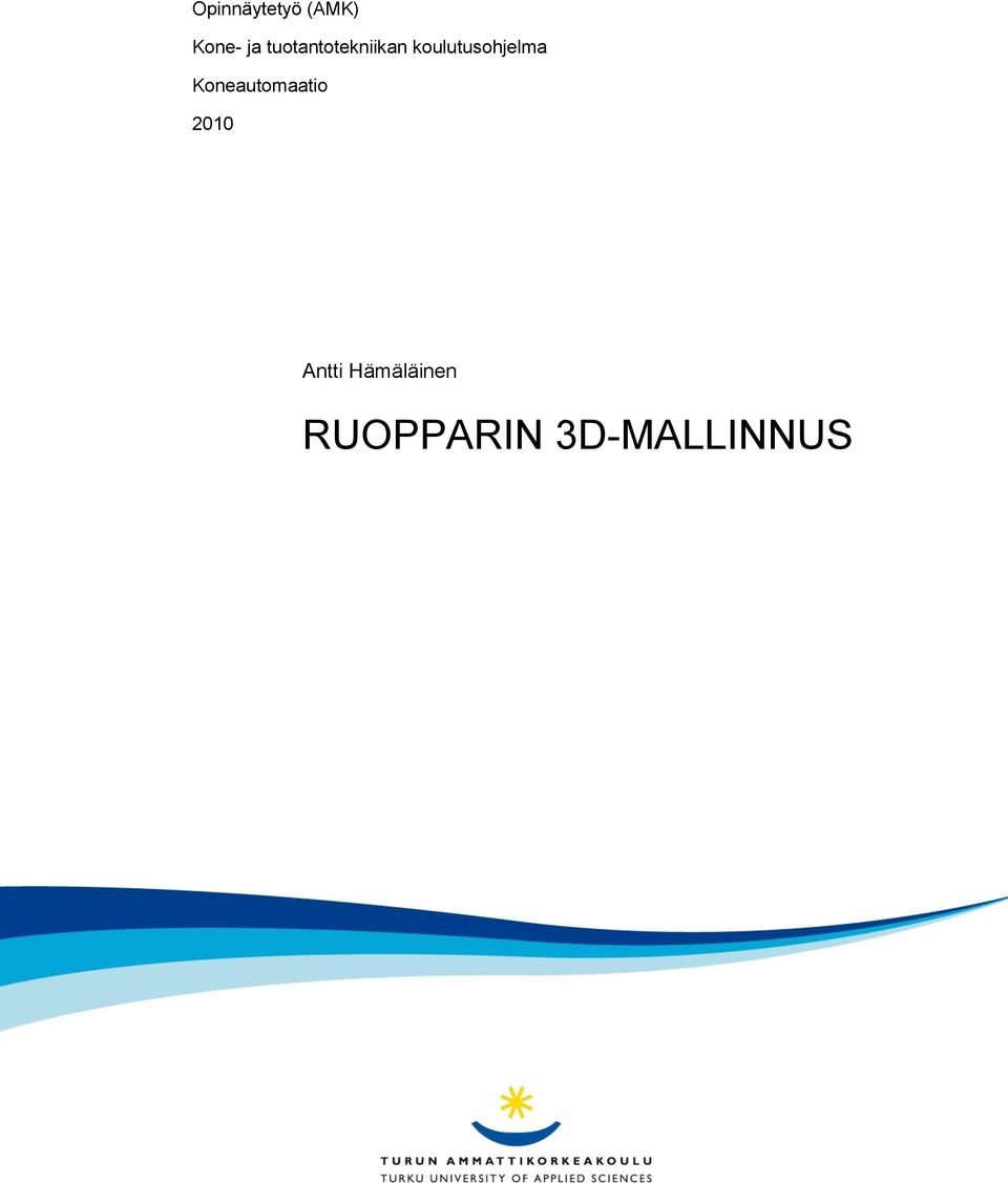 koulutusohjelma Koneautomaatio
