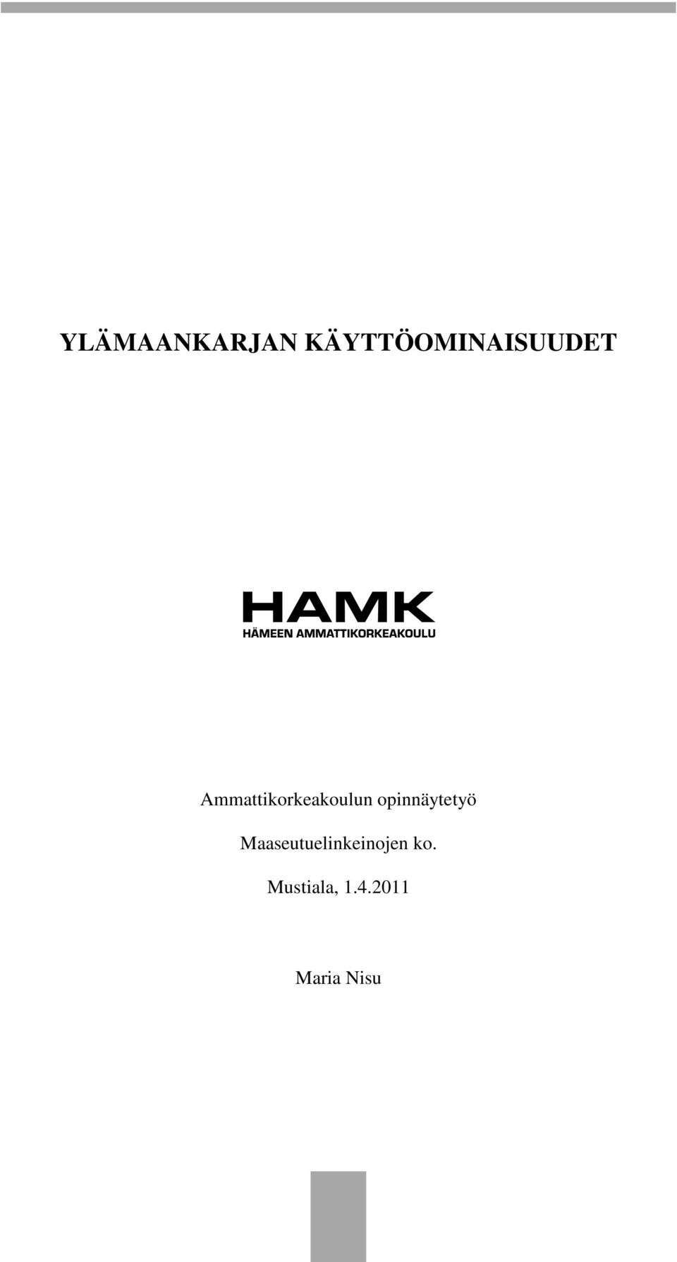 Ammattikorkeakoulun