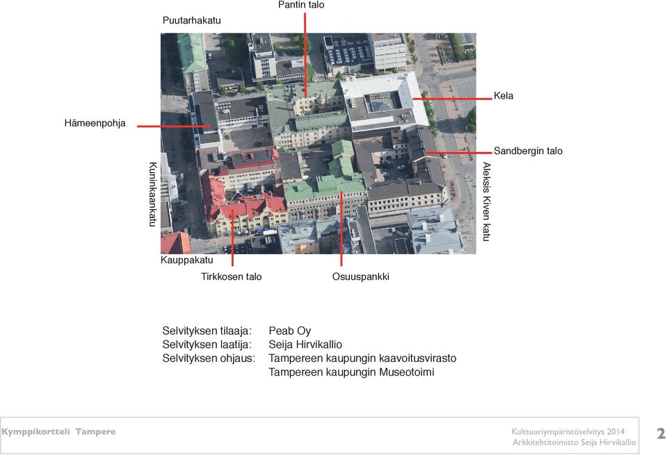 tilaaja: Selvityksen laatija: Selvityksen ohjaus: Peab Oy Seija