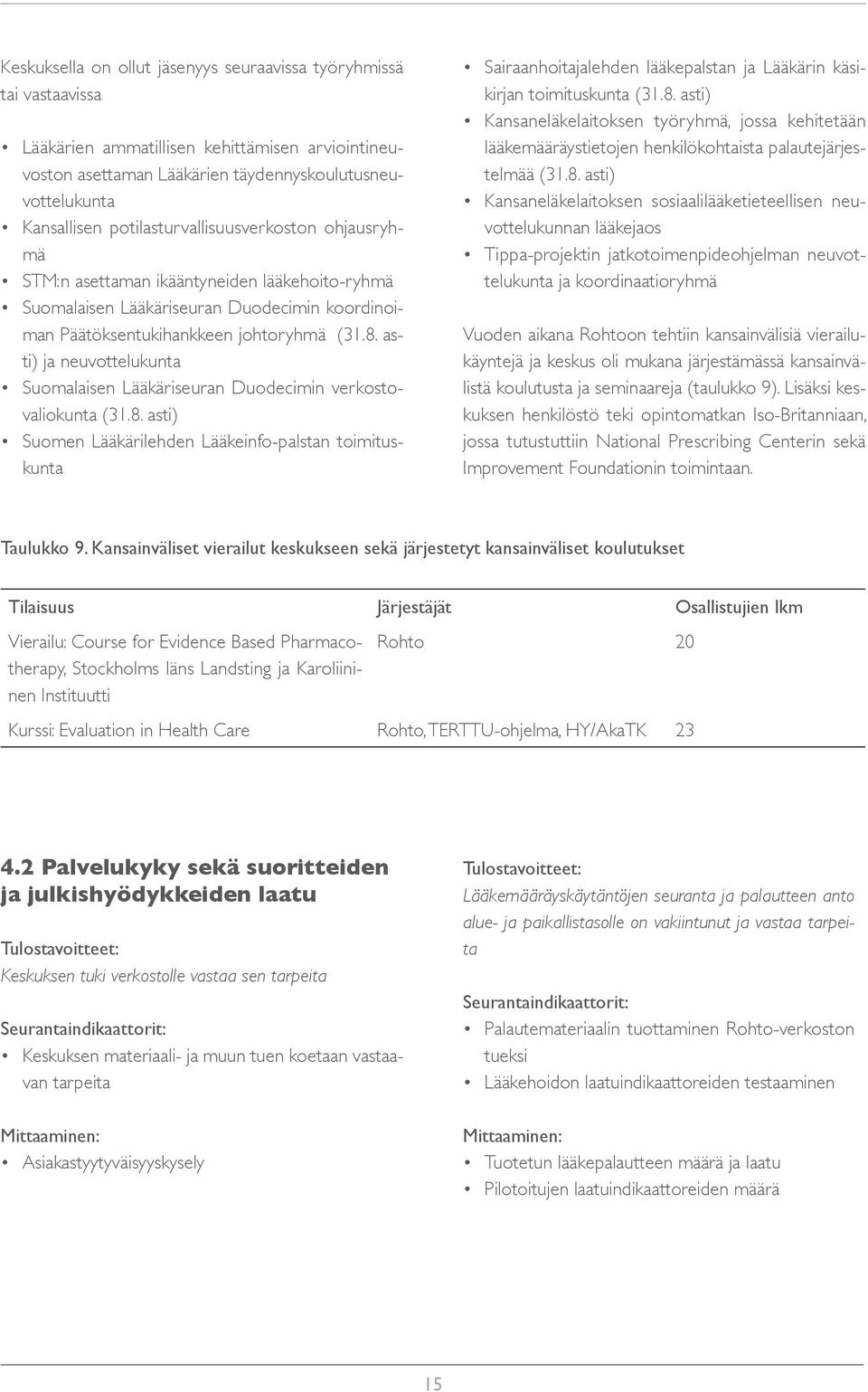 asti) ja neuvottelukunta Suomalaisen Lääkäriseuran Duodecimin verkostovaliokunta (31.8.