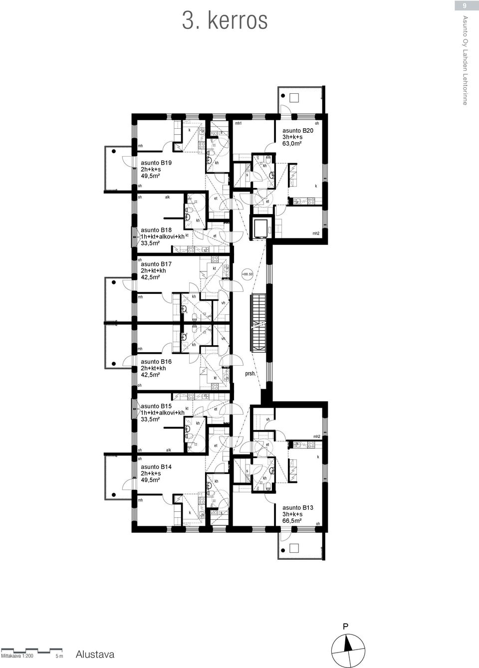 1h++alovi+ 33,² 2 aunto B17 2h++ 42,² +88.50 aunto B16 2h++ 42,² prh.