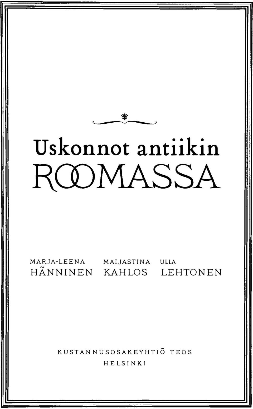 HANNINEN KAHLOS LEHTONEN