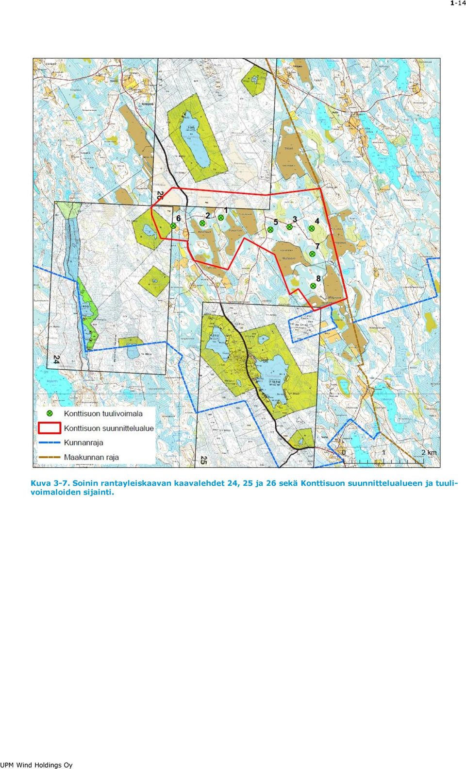 kaavalehdet 24, 25 ja 26 sekä