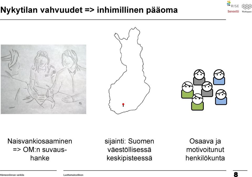 Suomen väestöllisessä keskipisteessä Osaava ja