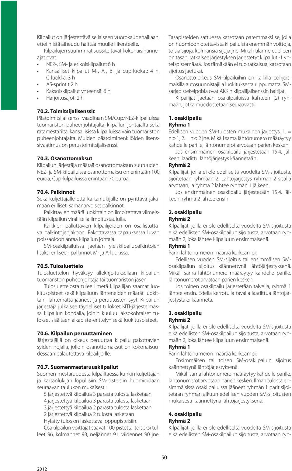 yhteensä: 6 h Harjoitusajot: 2 