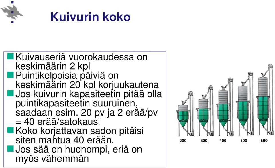 puintikapasiteetin suuruinen, saadaan esim.