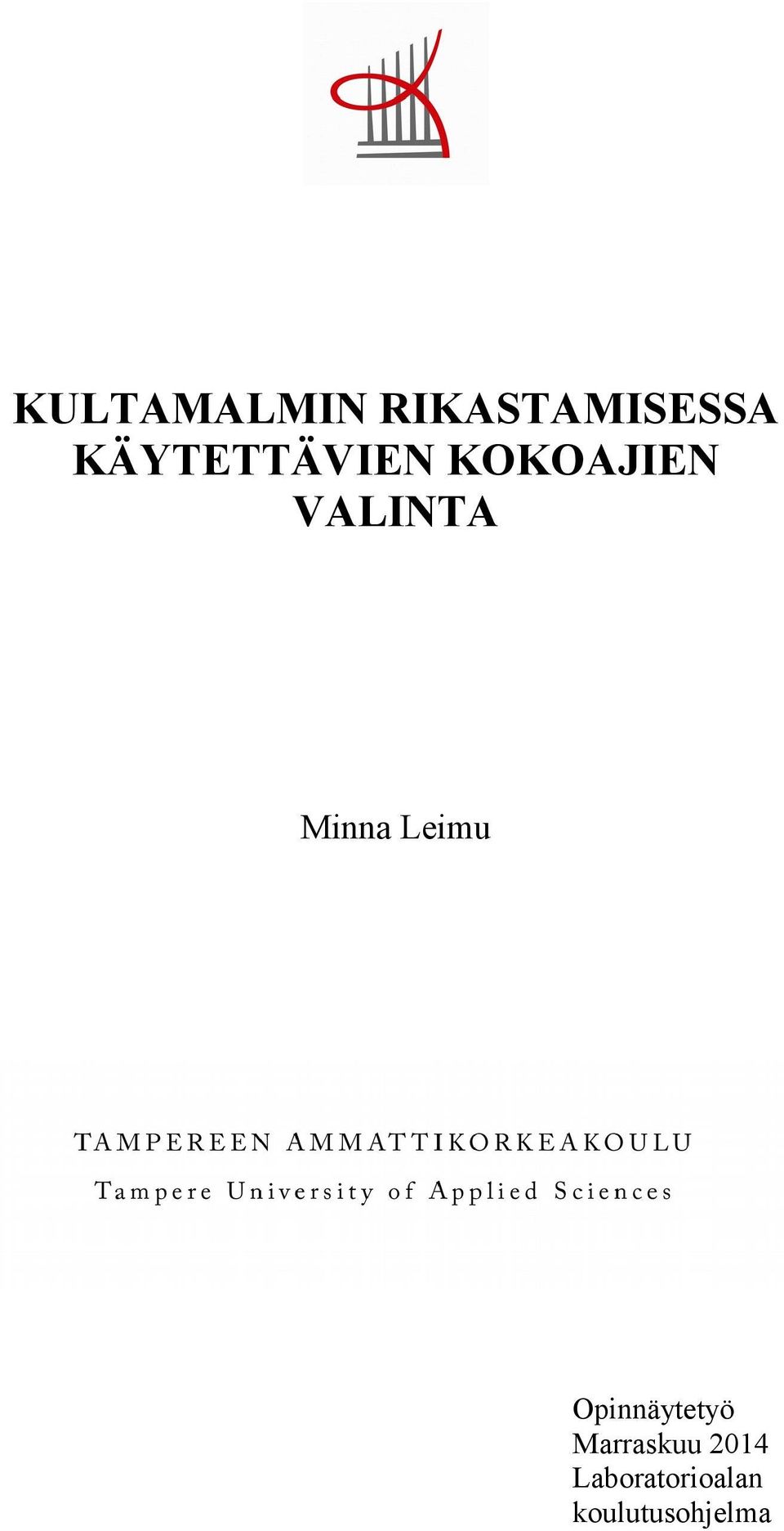 Minna Leimu Opinnäytetyö