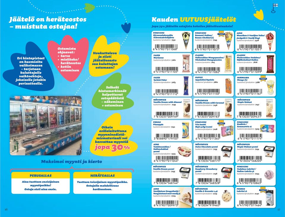 tuotenro/produktnr: 7378 Eri hintapisteet on huomioitu valikoimassa tarjotaan kuluttajalle vaihtoehtoja, jokaiselle jotakin periaatteella.