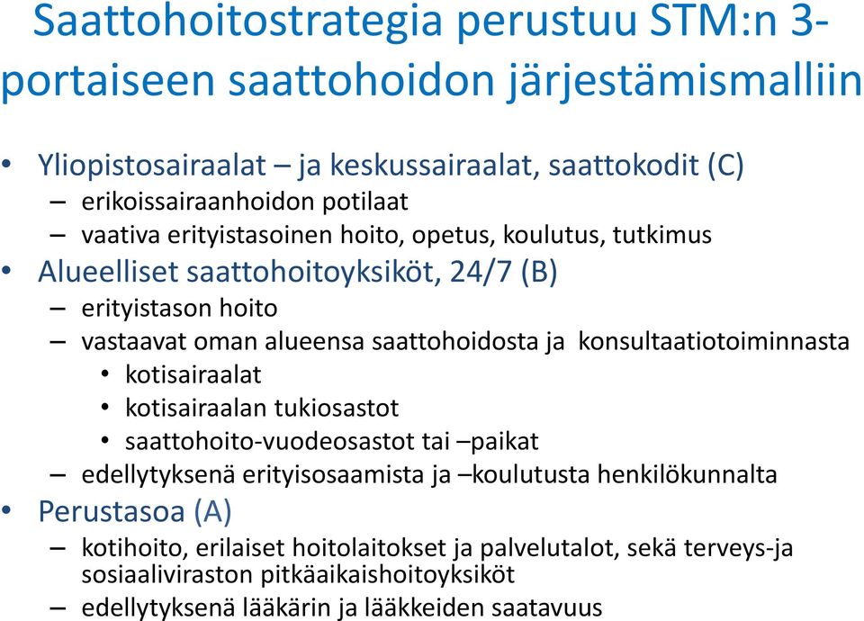 saattohoidosta ja konsultaatiotoiminnasta kotisairaalat kotisairaalan tukiosastot saattohoito-vuodeosastot tai paikat edellytyksenä erityisosaamista ja koulutusta