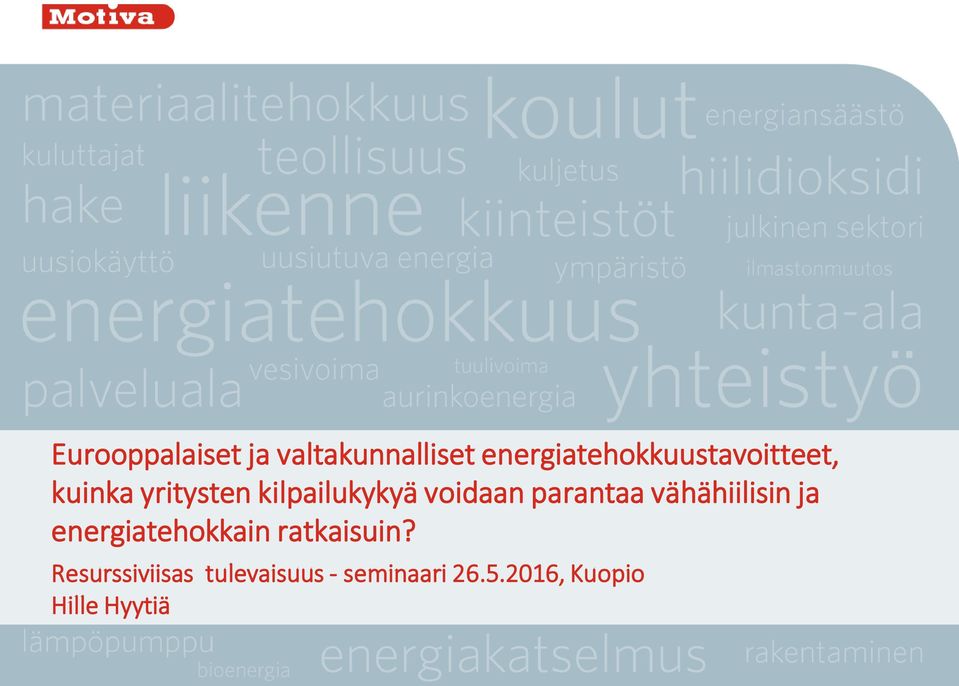 kilpailukykyä voidaan parantaa vähähiilisin ja