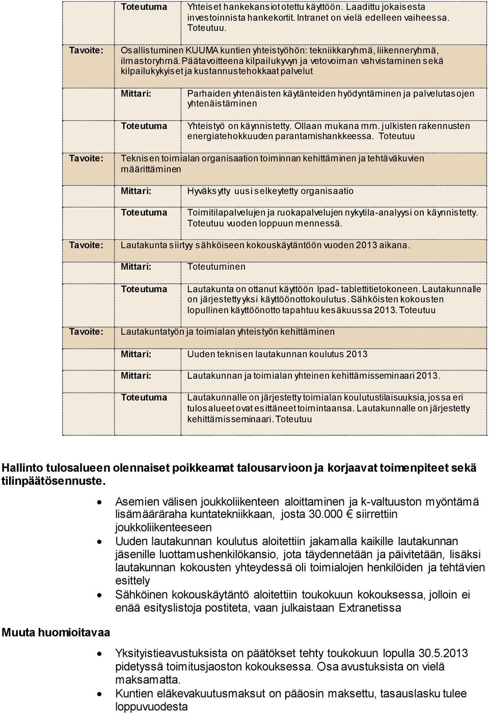 Päätavoitteena kilpailukyvyn ja vetovoiman vahvistaminen sekä kilpailukykyiset ja kustannustehokkaat palvelut Parhaiden yhtenäisten käytänteiden hyödyntäminen ja palvelutasojen yhtenäistäminen