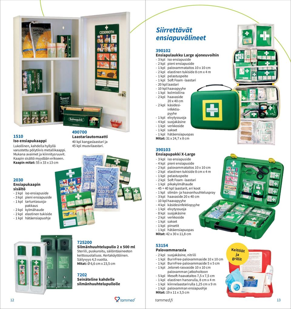 kangaslaastari ja 45 kpl muovilaastari. 725200 Silmänhuuhtelupullo 2 x 500 ml Steriili, puskuroitu, säilöntäaineeton keittosuolaliuos. Kertakäyttöinen. Säilyvyys 4,5 vuotta.