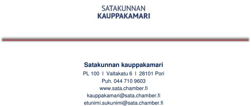 044 710 9603 www.sata.chamber.