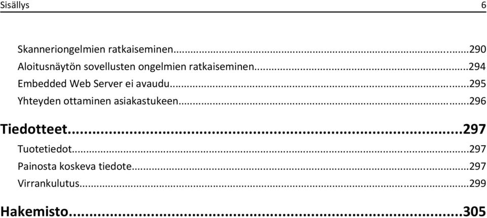 ..294 Embedded Web Server ei avaudu.