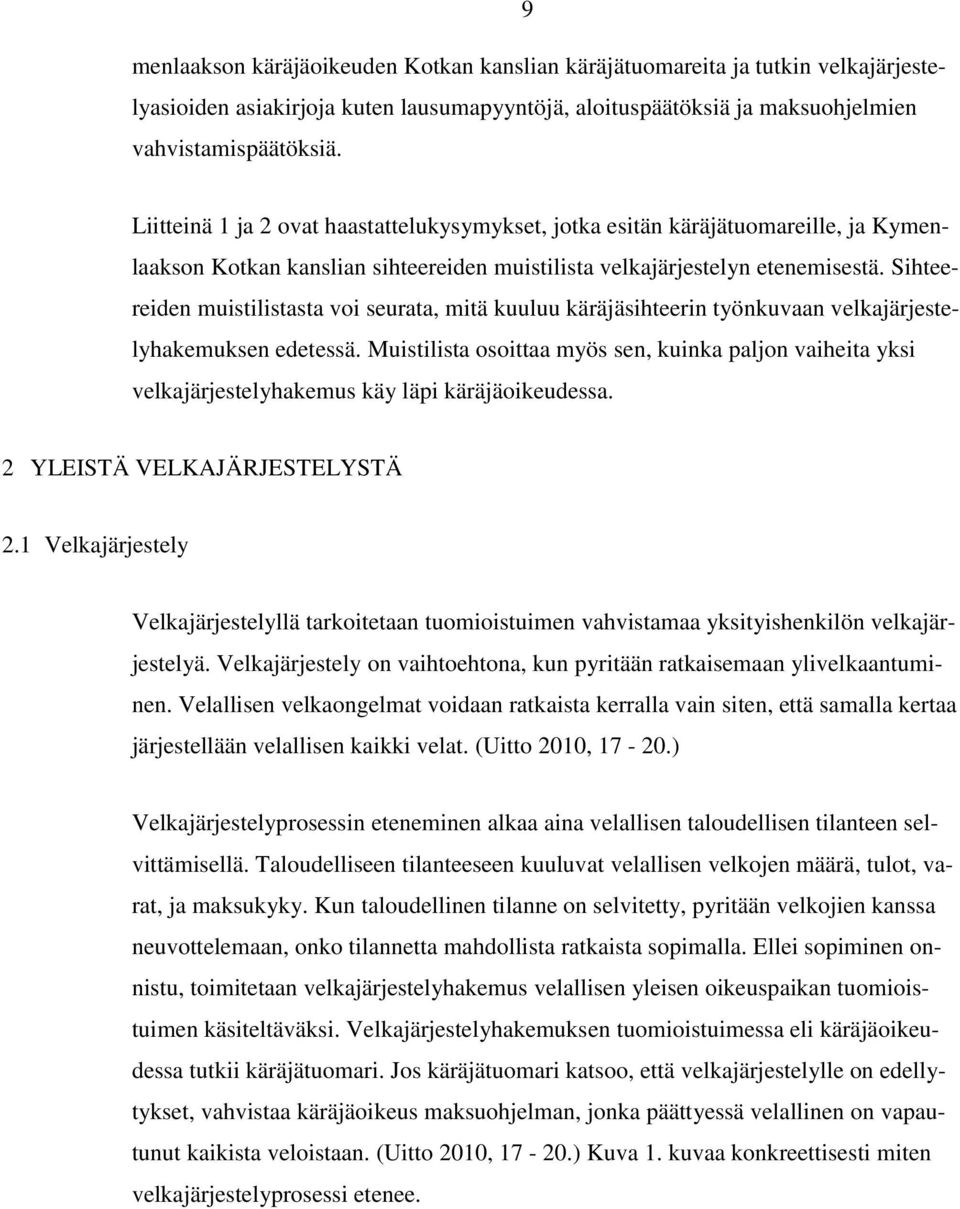 Sihteereiden muistilistasta voi seurata, mitä kuuluu käräjäsihteerin työnkuvaan velkajärjestelyhakemuksen edetessä.