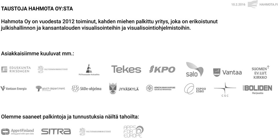 kansantalouden visualisointeihin ja visualisointiohjelmistoihin.