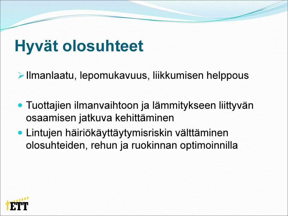 osaamisen jatkuva kehittäminen Lintujen