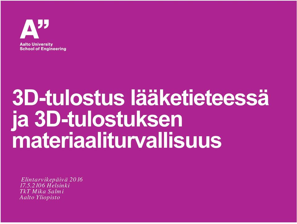 materiaaliturvallisuus