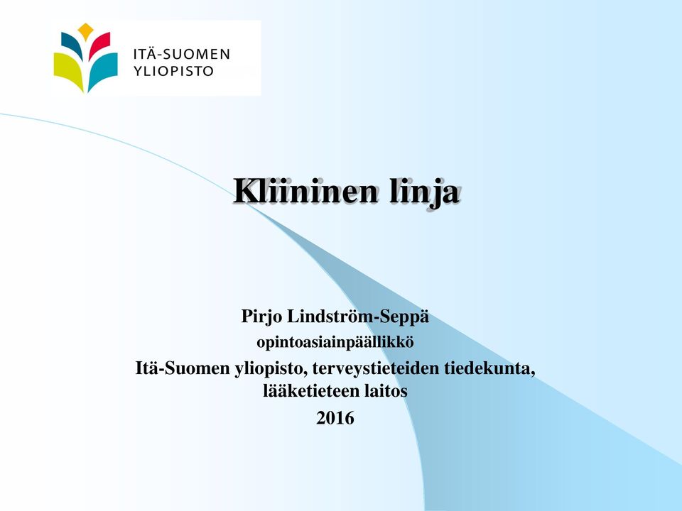 opintoasiainpäällikkö Itä-Suomen