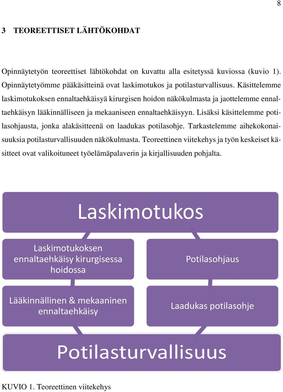 Lisäksi käsittelemme potilasohjausta, jonka alakäsitteenä on laadukas potilasohje. Tarkastelemme aihekokonaisuuksia potilasturvallisuuden näkökulmasta.