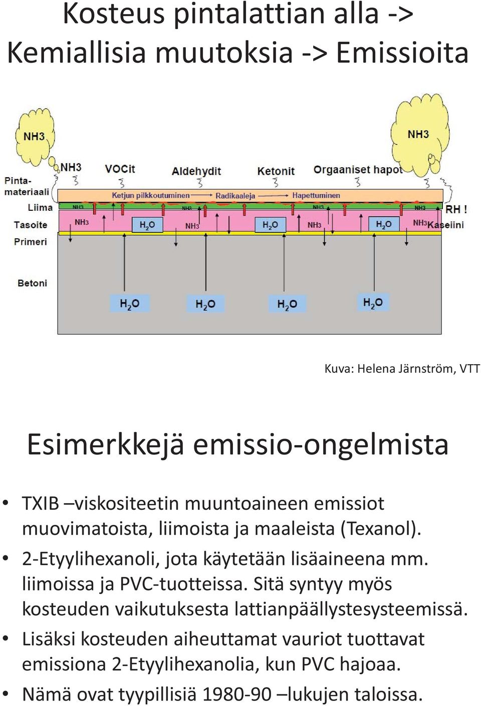 2-Etyylihexanoli, jota käytetään lisäaineena mm. liimoissa ja PVC-tuotteissa.