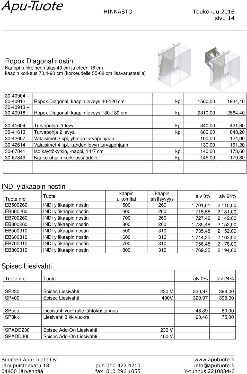 Valaisimet 2 kpl, yhteen turvapohjaan 100,00 124,00 30-42614 Valaisimet 4 kpl, kahden levyn turvapohjaan 130,00 161,20 30-67841 Iso käyttökytkin, -nappi, 14*7 cm kpl 140,00 173,60 30-67849