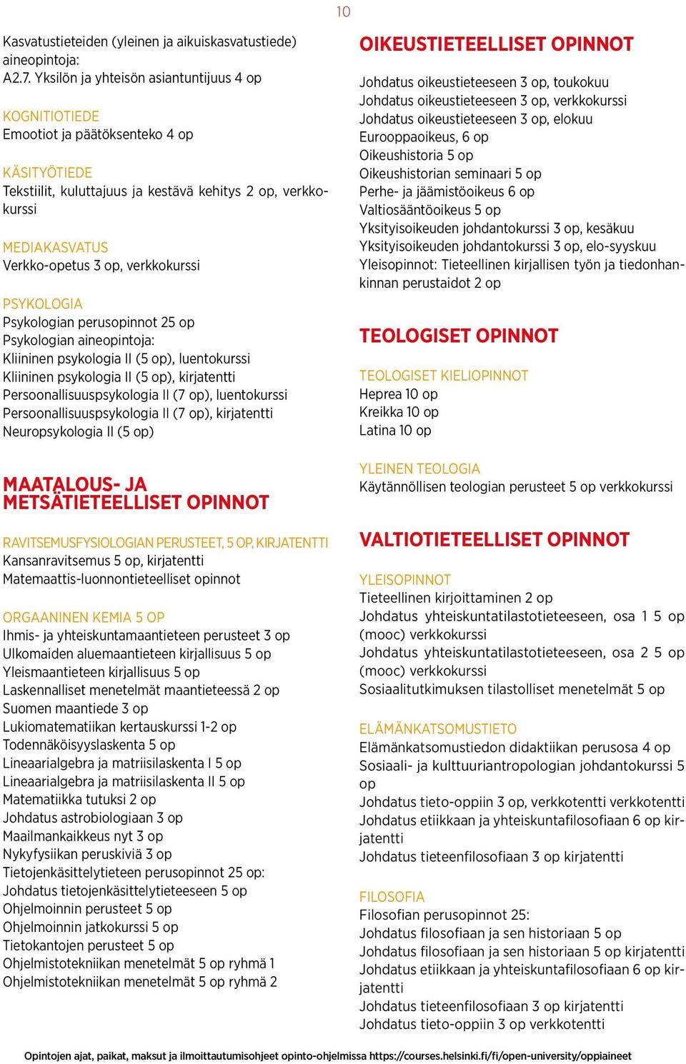 verkkokurssi PSYKOLOGIA Psykologian perusopinnot 2 Psykologian aineopintoja: Kliininen psykologia II (), luentokurssi Kliininen psykologia II (), kirjatentti Persoonallisuuspsykologia II (7 op),