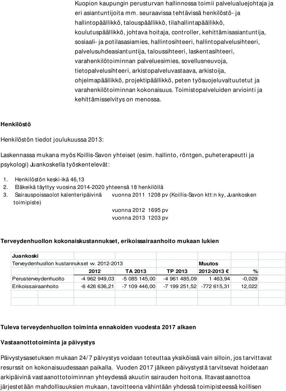 hallintosihteeri, hallintopalvelusihteeri, palvelusuhdeasiantuntija, taloussihteeri, laskentasihteeri, varahenkilötoiminnan palveluesimies, sovellusneuvoja, tietopalvelusihteeri,