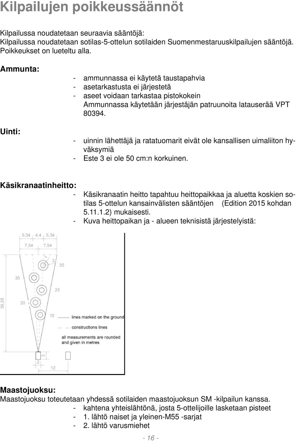 uinnin lähettäjä ja ratatuomarit eivät ole kansallisen uimaliiton hyväksymiä Este 3 ei ole 50 cm:n korkuinen.