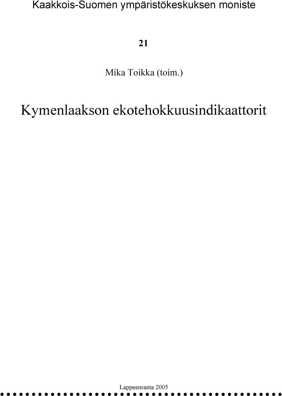 Mika Toikka (toim.