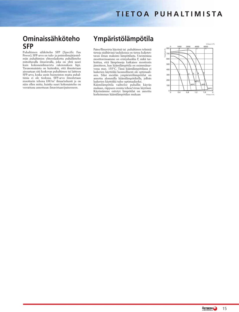 Tavanomaisinta on kuitenkin, että ilmoitetaan ainoastaan sitä koskevan puhaltimen tai laitteen SFP-arvo, koska usein huoneiston muita puhaltimia ei ole tiedossa.