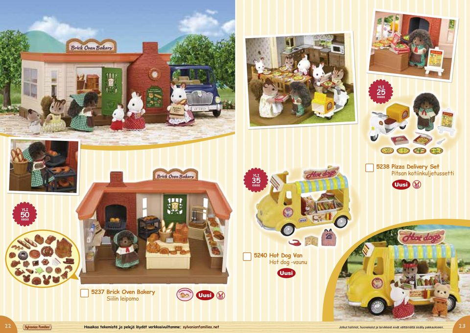 tekemistä ja pelejä löydät verkkosivuiltamme: sylvanianfamilies.