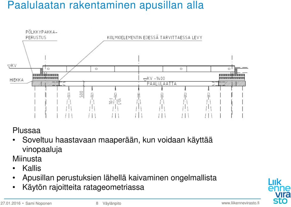 Kallis Apusillan perustuksien lähellä kaivaminen ongelmallista