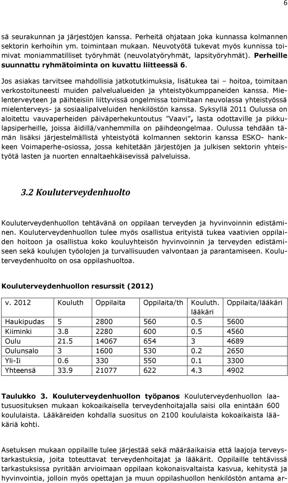 Jos asiakas tarvitsee mahdollisia jatkotutkimuksia, lisätukea tai hoitoa, toimitaan verkostoituneesti muiden palvelualueiden ja yhteistyökumppaneiden kanssa.