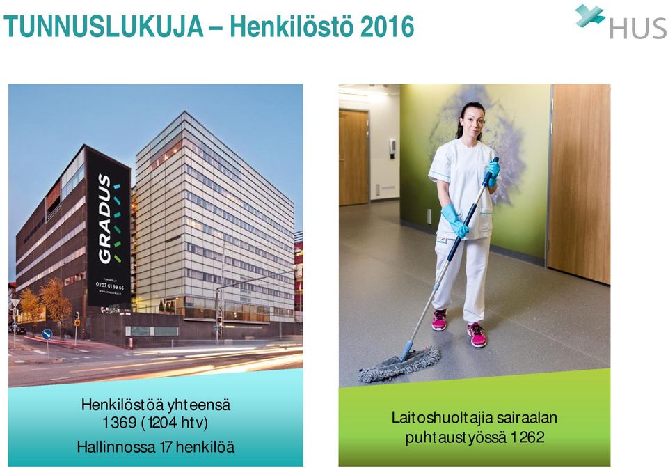 htv) Hallinnossa 17 henkilöä