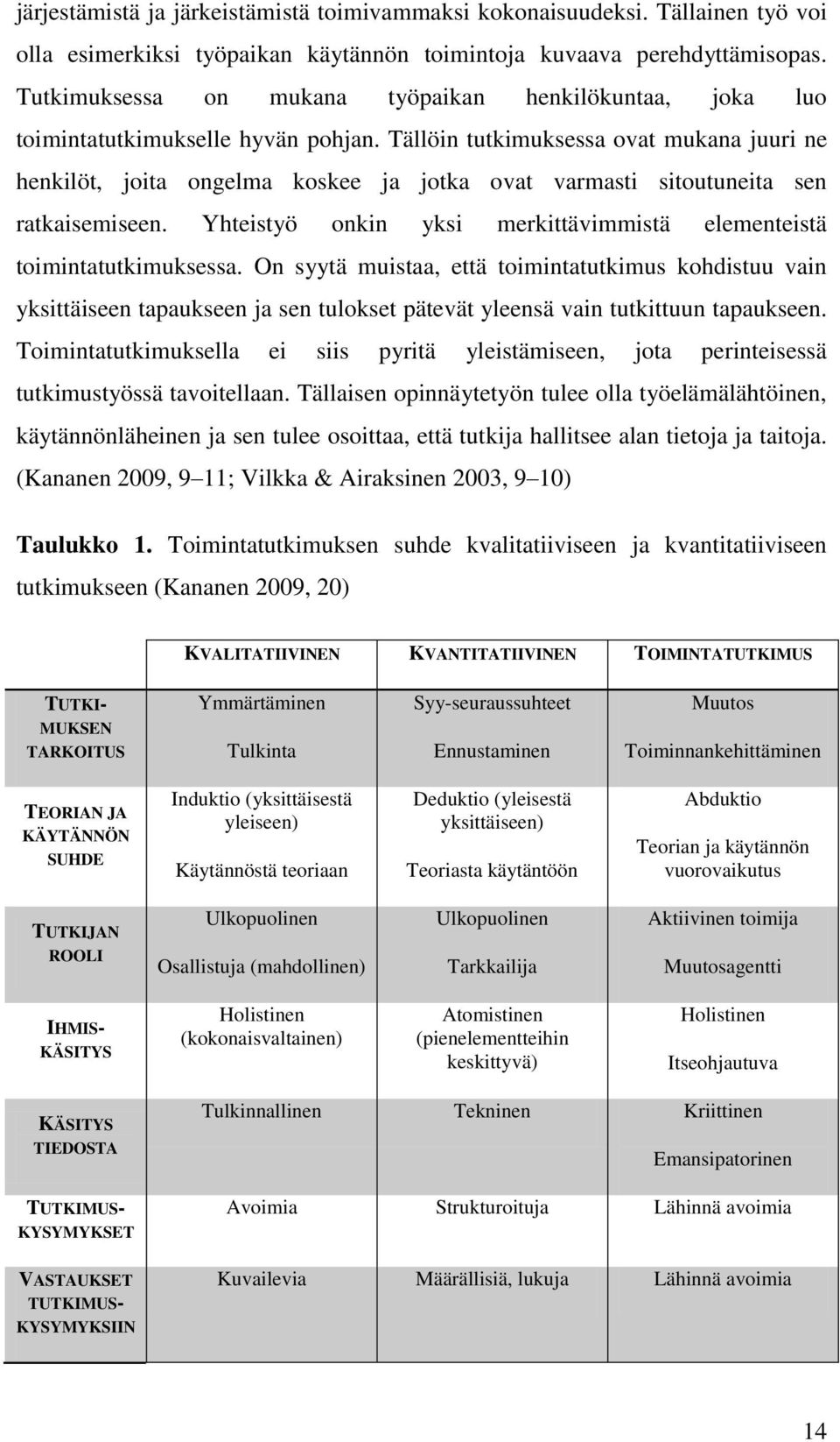 Tällöin tutkimuksessa ovat mukana juuri ne henkilöt, joita ongelma koskee ja jotka ovat varmasti sitoutuneita sen ratkaisemiseen.