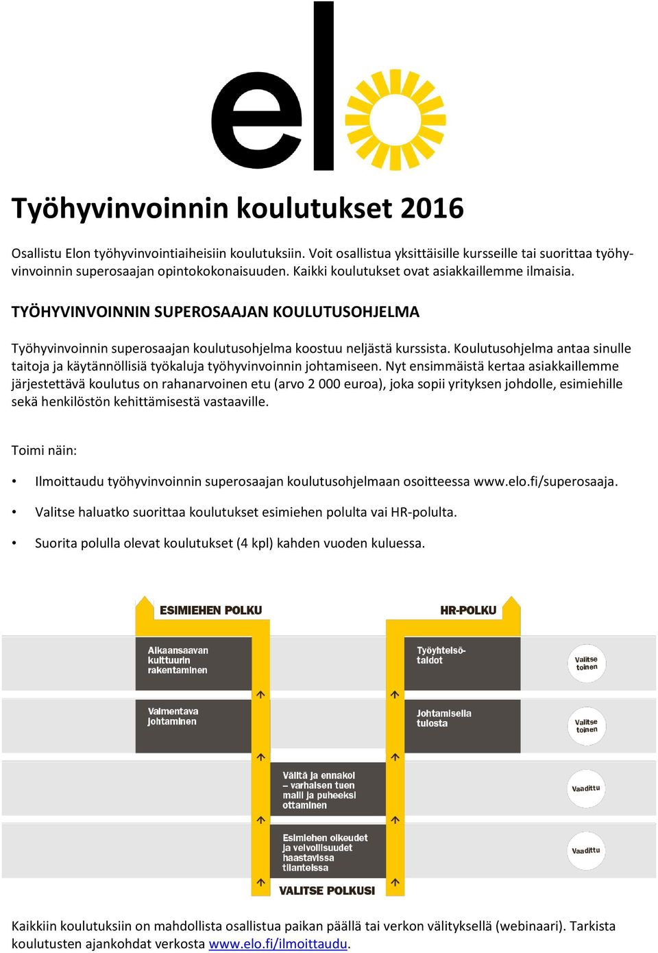 Koulutusohjelma antaa sinulle taitoja ja käytännöllisiä työkaluja työhyvinvoinnin johtamiseen.