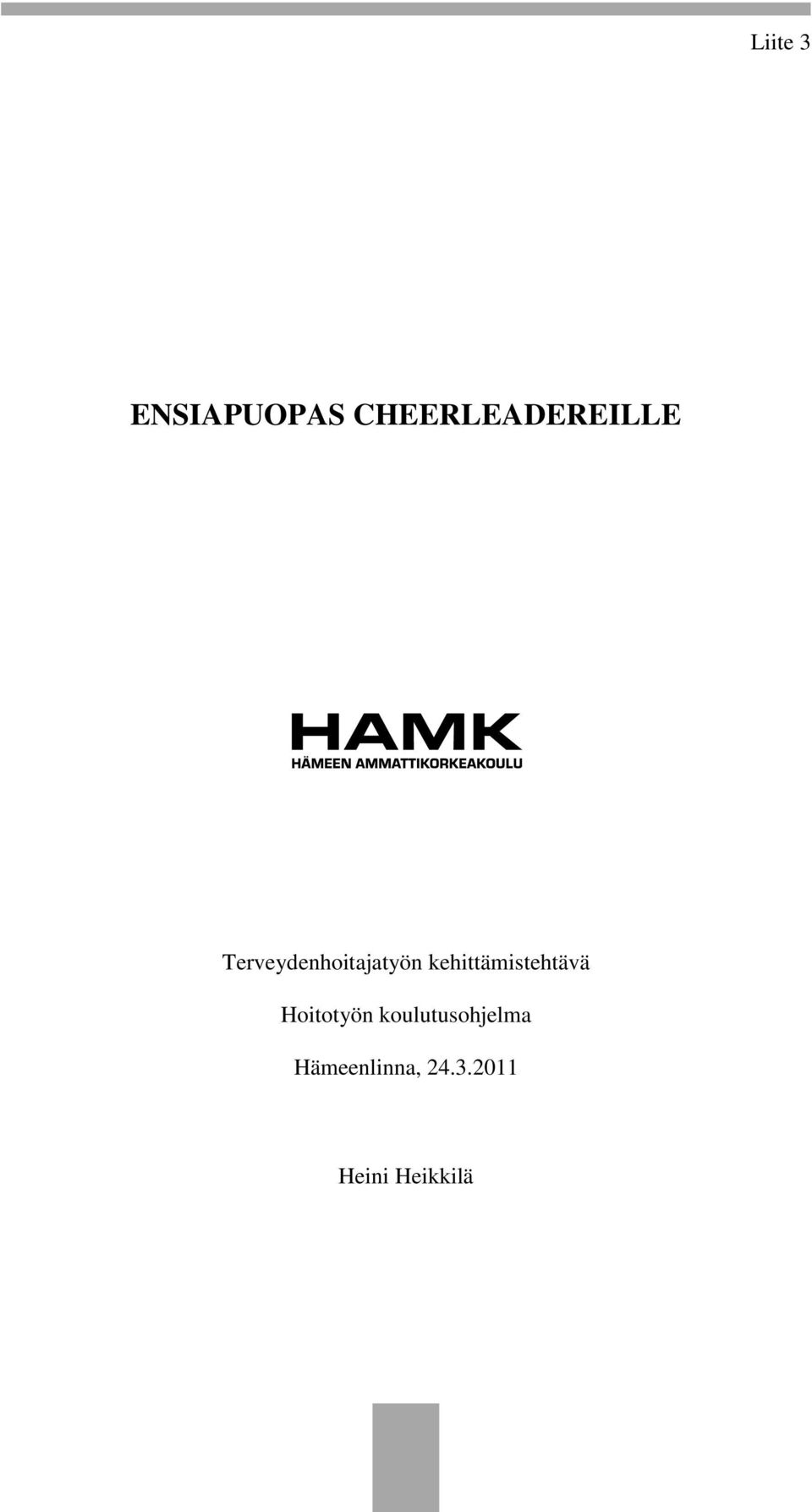Terveydenhoitajatyön