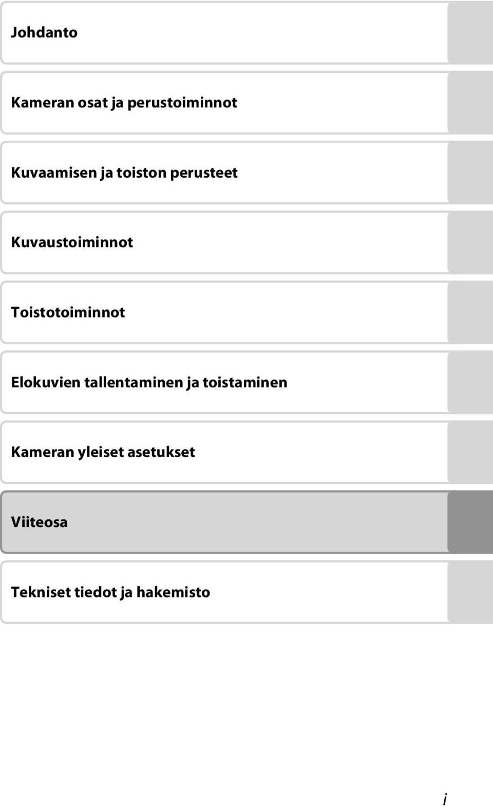 Toistotoiminnot Elokuvien tallentaminen ja