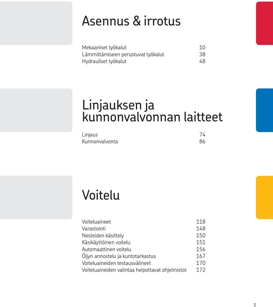 Varastointi 148 Nesteiden käsittely 150 Käsikäyttöinen voitelu 151 Automaattinen voitelu 156 Öljyn