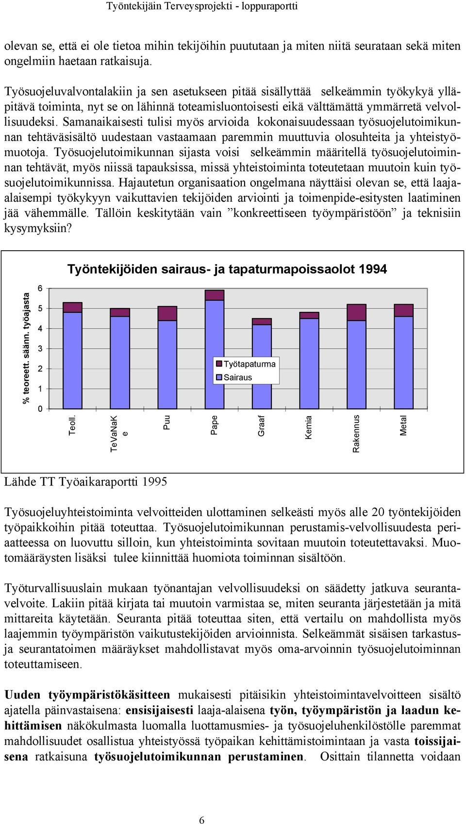 Samanaikaisesti tulisi myös arvioida kokonaisuudessaan työsuojelutoimikunnan tehtäväsisältö uudestaan vastaamaan paremmin muuttuvia olosuhteita ja yhteistyömuotoja.