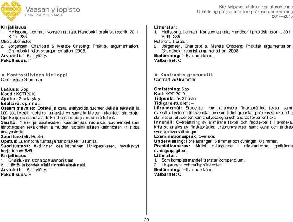 Jörgensen, Charlotte & Merete Onsberg: Praktisk argumentation. Grundbok i retorisk argumentation. 2008.