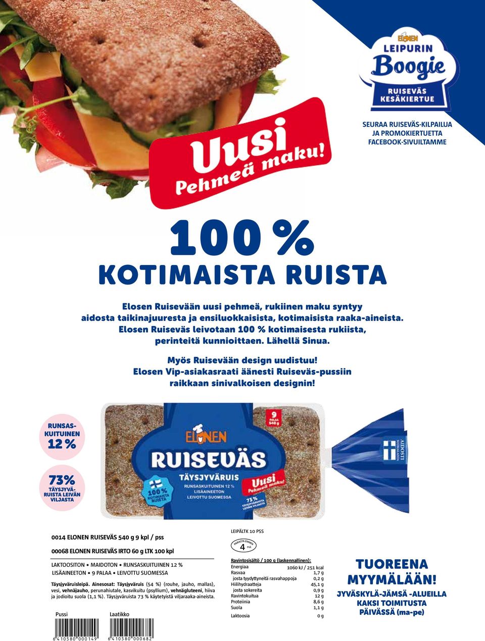 Elosen Vip-asiakasraati äänesti Ruiseväs-pussiin raikkaan sinivalkoisen designin!