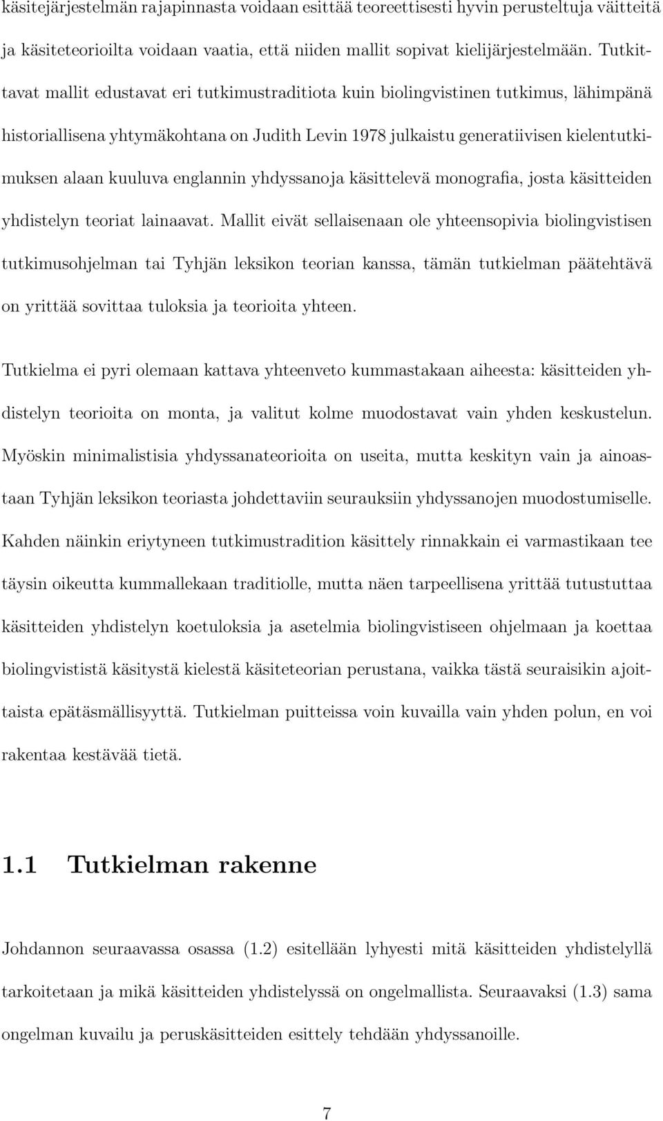 kuuluva englannin yhdyssanoja käsittelevä monografia, josta käsitteiden yhdistelyn teoriat lainaavat.