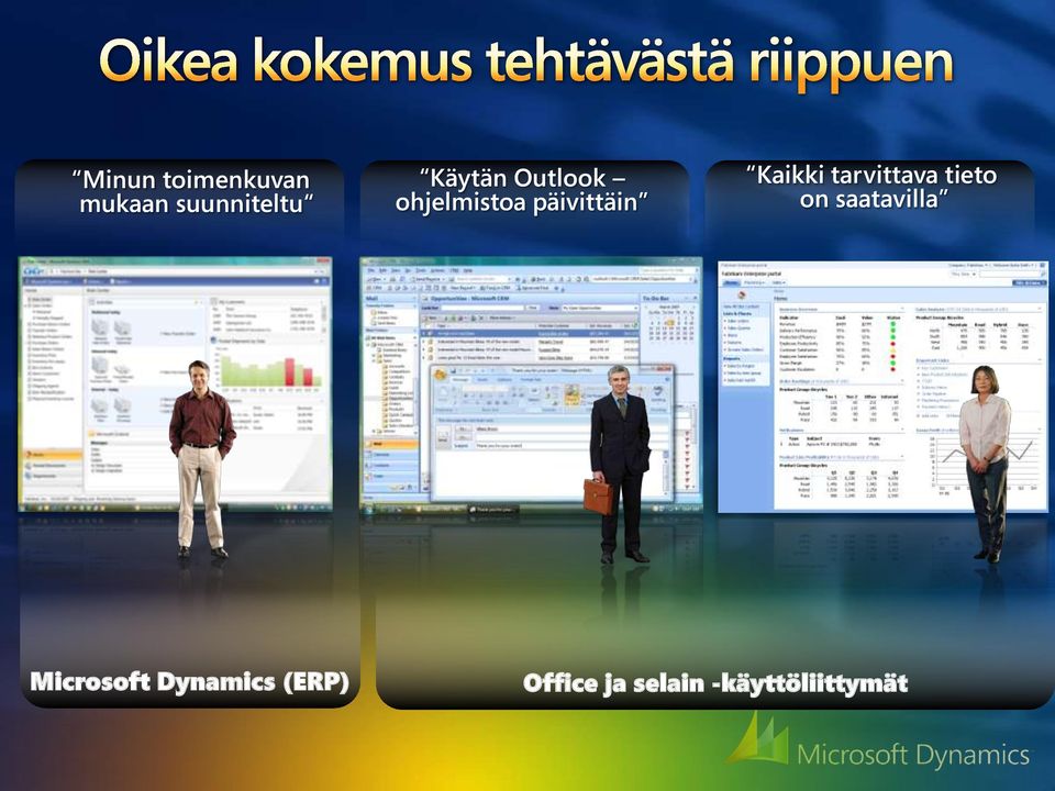 Kaikki tarvittava tieto on saatavilla