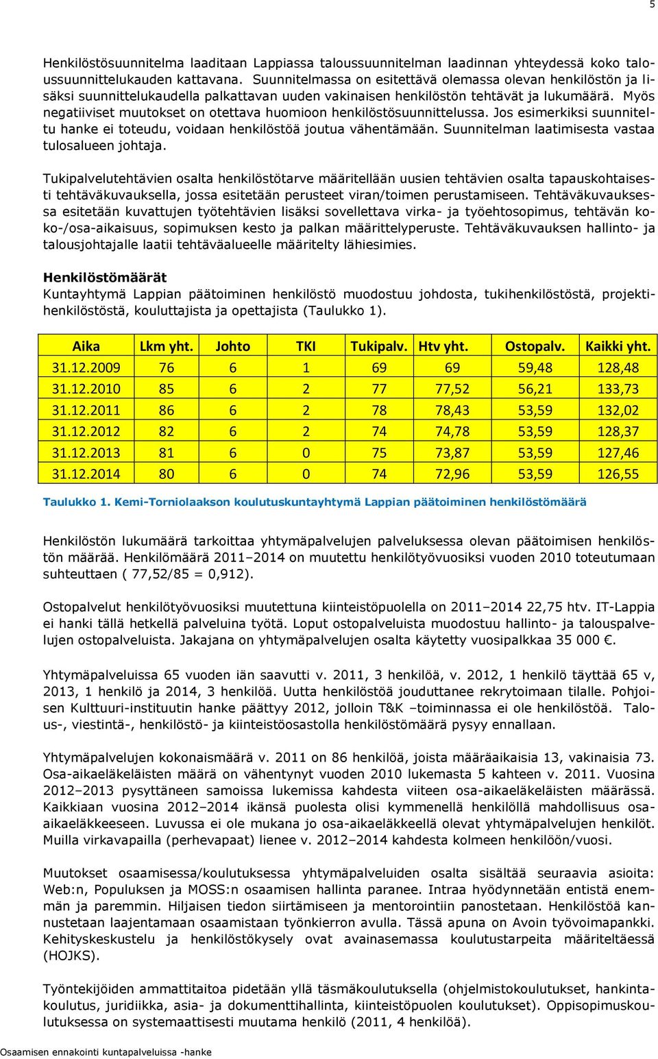 Myös negatiiviset muutokset on otettava huomioon henkilöstösuunnittelussa. Jos esimerkiksi suunniteltu hanke ei toteudu, voidaan henkilöstöä joutua vähentämään.