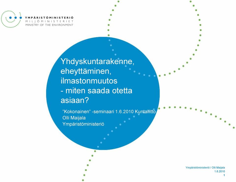 Kokonainen -seminaari 1.6.