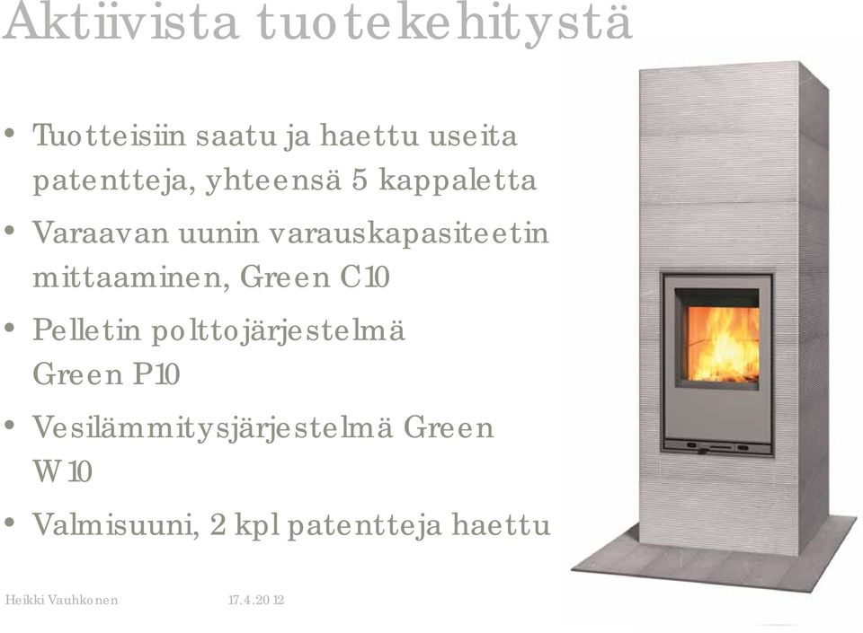 varauskapasiteetin mittaaminen, Green C10 Pelletin